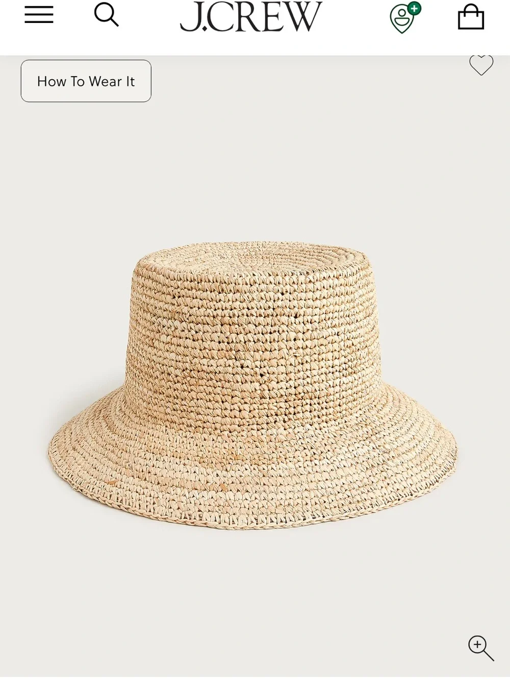 Jcrew Raffia Bucket Hat - Picture 2 of 8